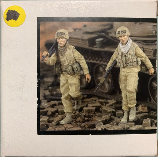 [T04] Verlinden 1/35 British MG Gulf Wars (2 Figures)