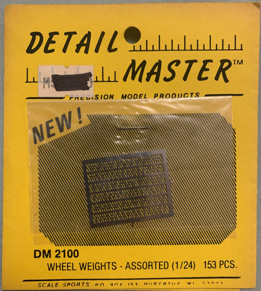 [T07] Detail Master 1/24 Wheel Weights - Assorted