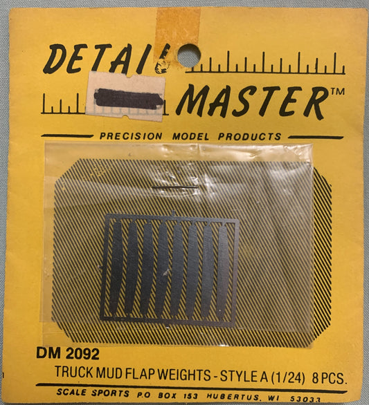 [T07] Detail Master 1/24 Truck Mud Flap weights - Style A