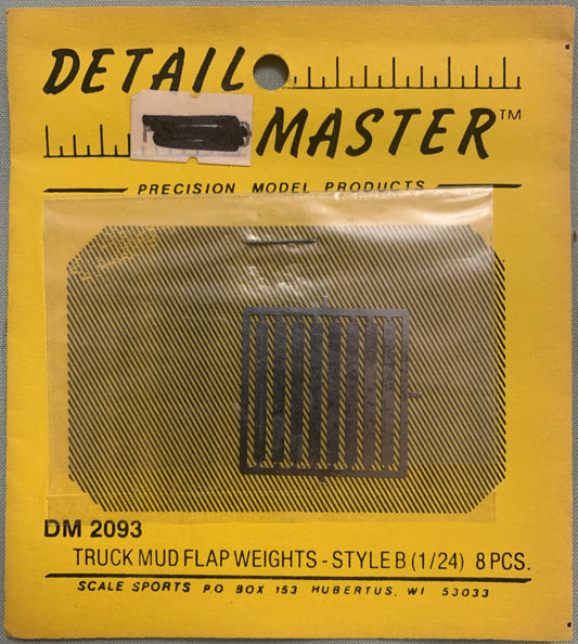[T07] Detail Master 1/24 Truck Mud Flap weights - Style B