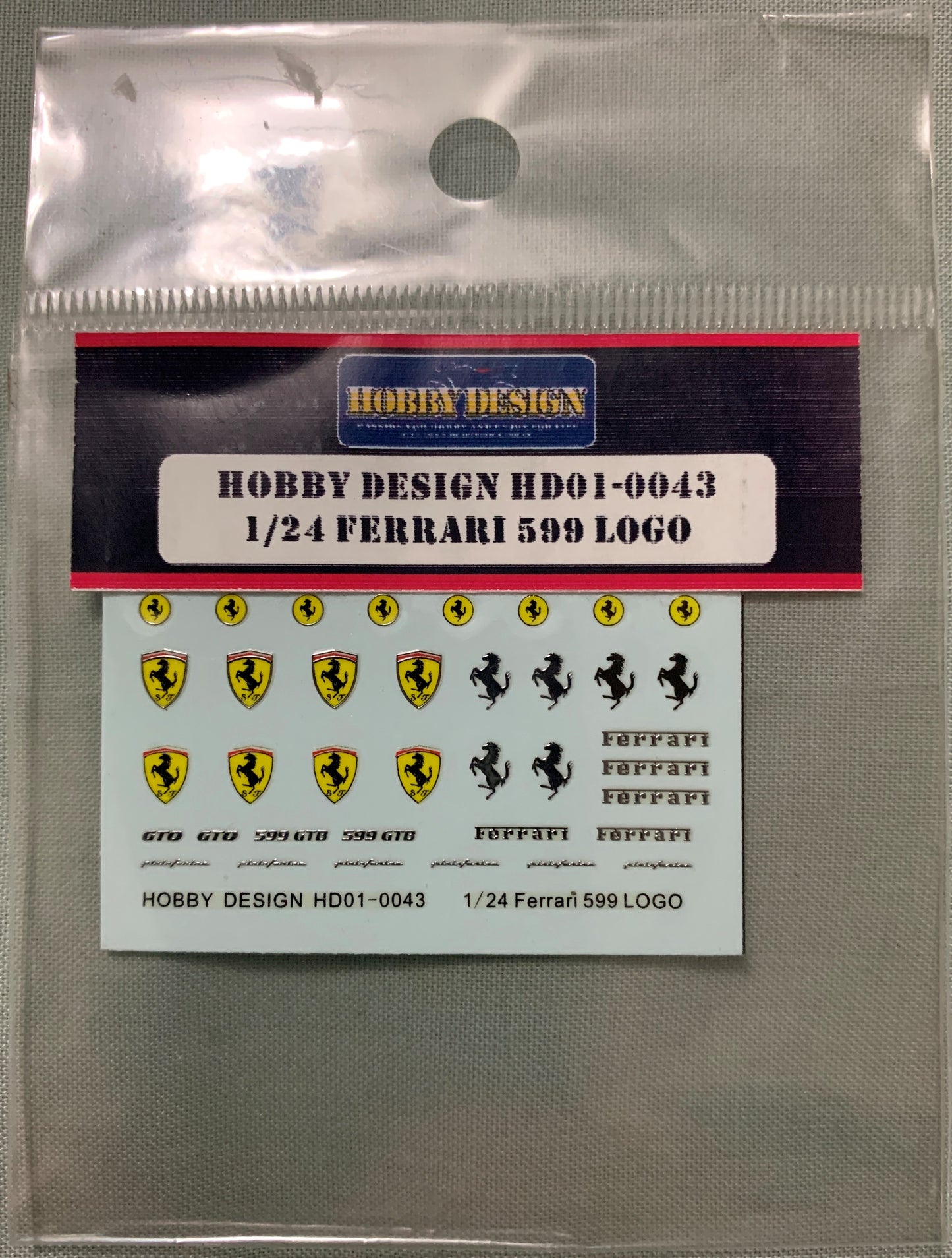 [T07] Hobby Design 1/24 Ferrari 599 Logo