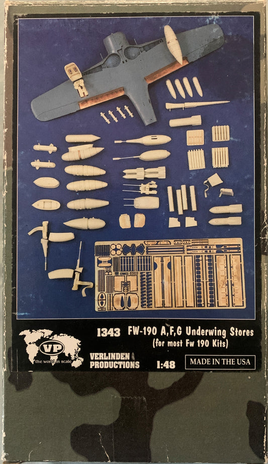 [T08] Verlinden 1/48 Fw 190A,F,G Underwing Stores set