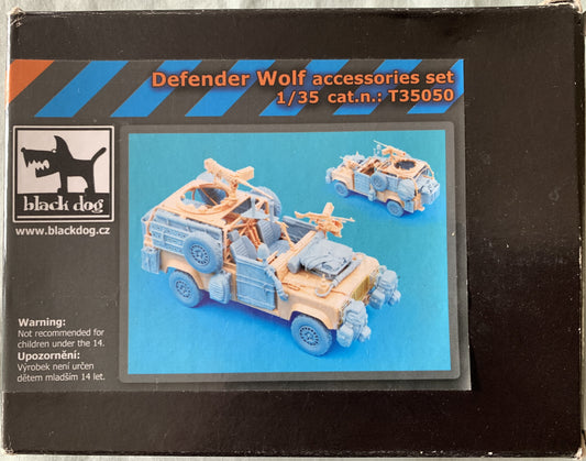 [T09] Black Dog 1/35 Defender Wolf accessories set