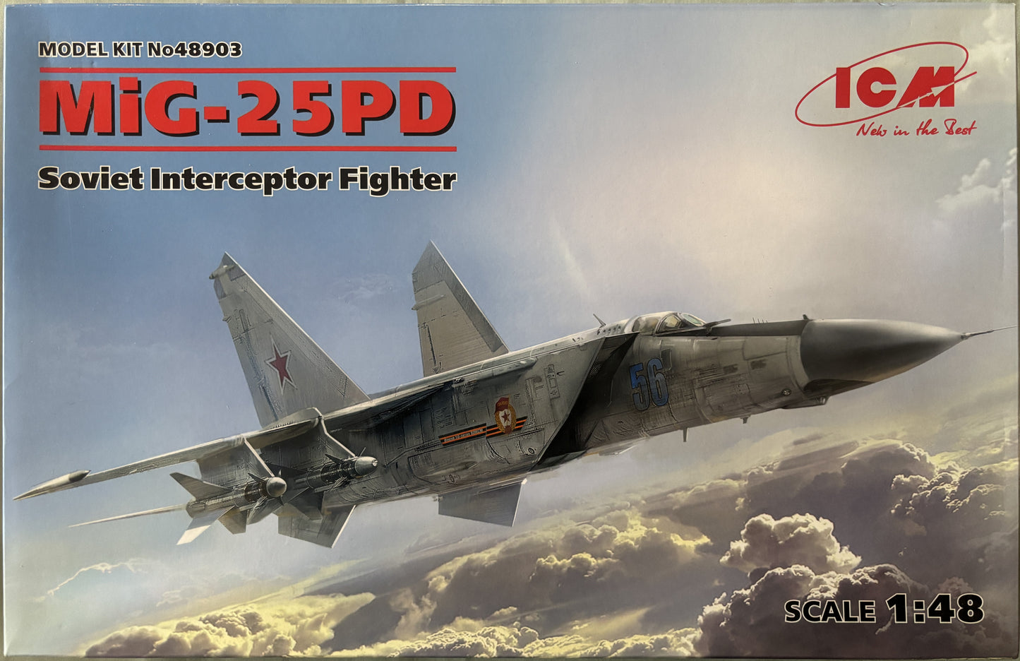ICM 1/48 Mig-25PD Soviet Interceptor Fighter