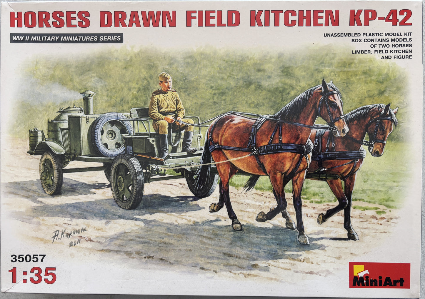 Mini Art 1/35 Horses Drawn Field Kitchen KP-42