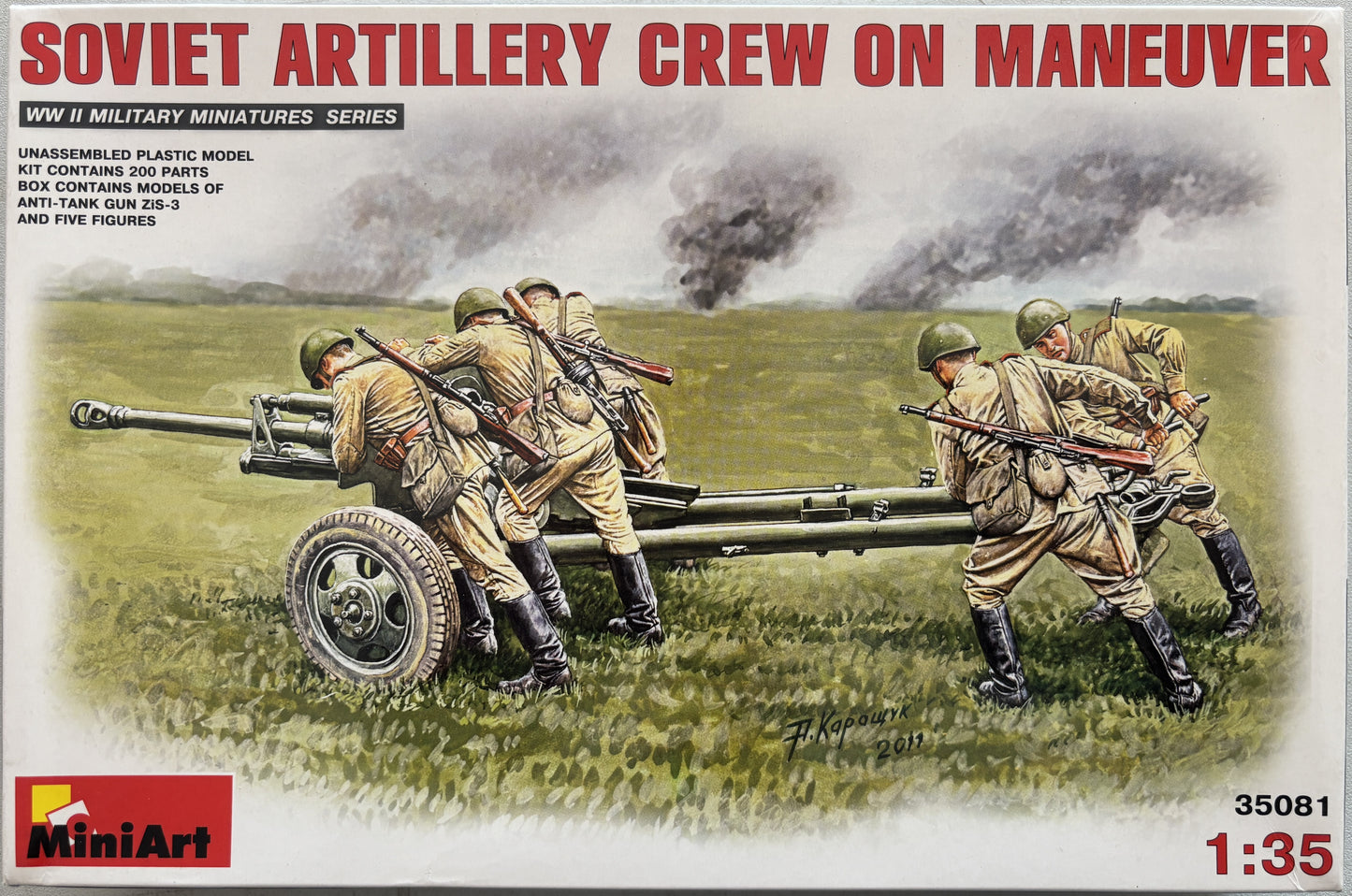 Mini Art 1/35 Soviet Artillery Crew on Maneuver