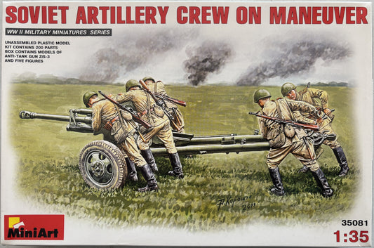 Mini Art 1/35 Soviet Artillery Crew on Maneuver