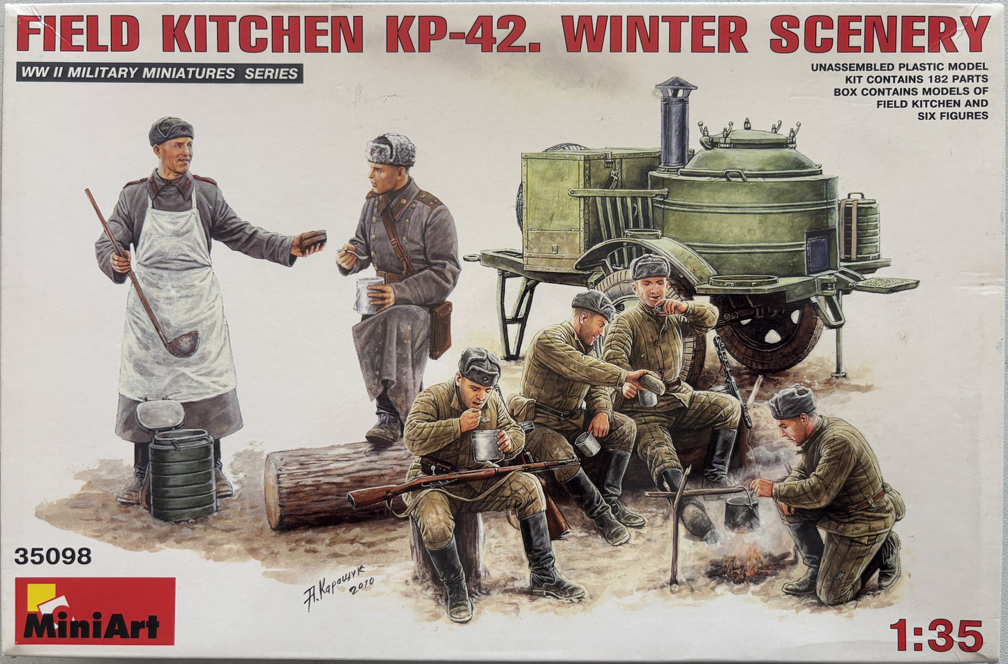 Mini Art 1/35 Field Kitchen KP-42 Winter Scenery