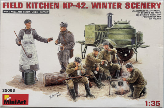 Mini Art 1/35 Field Kitchen KP-42 Winter Scenery