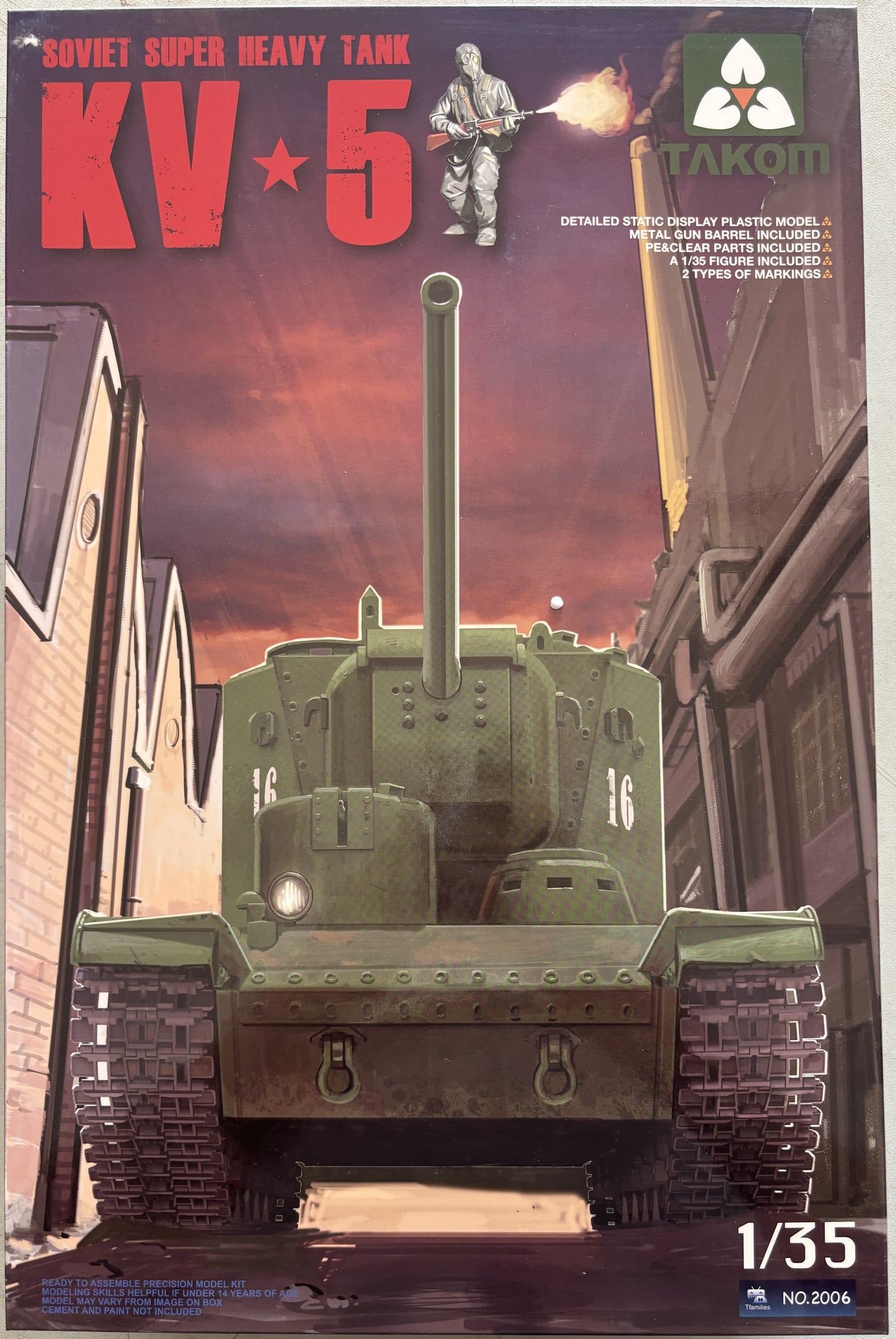 Takom 1/35 KV-5 Soviet Super Heavy Tank