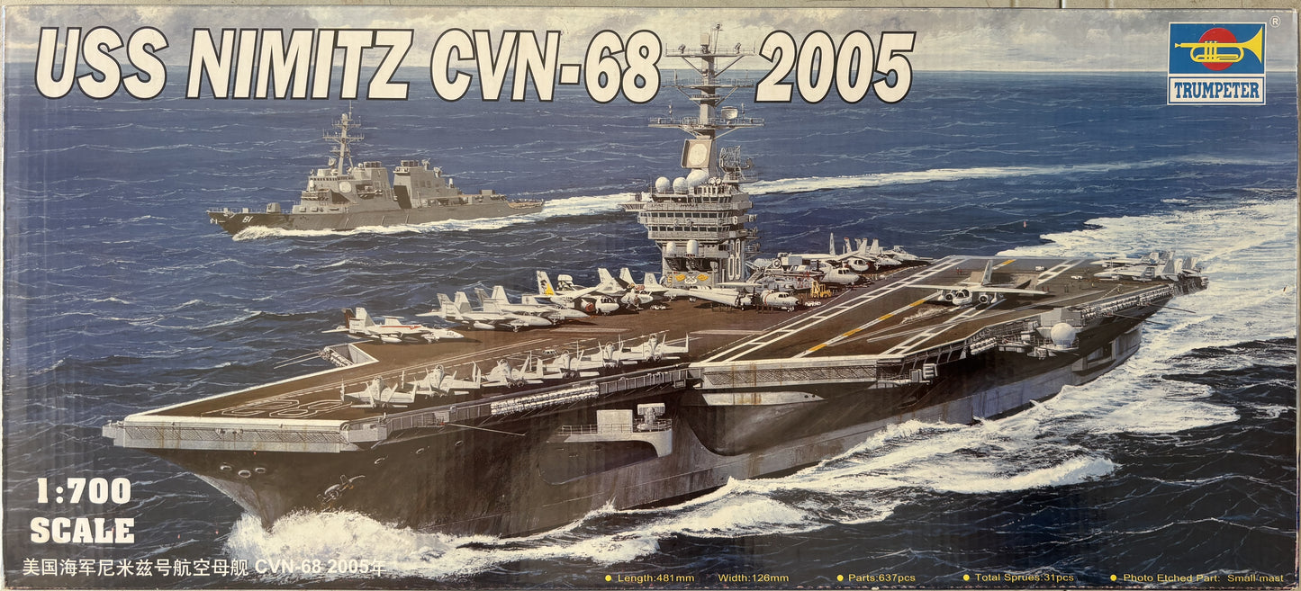 Trumpeter 1/700 USS Nimitz CVN-68 2005