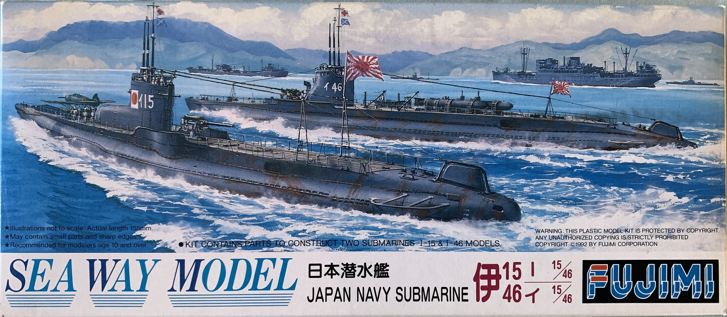 Aoshima 1/700 Japanese Navy Submarine I-15/I46