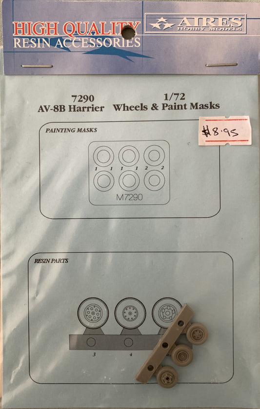 [65] Aires 1/72 AV-8B Harrier Wheels & Paint Masks