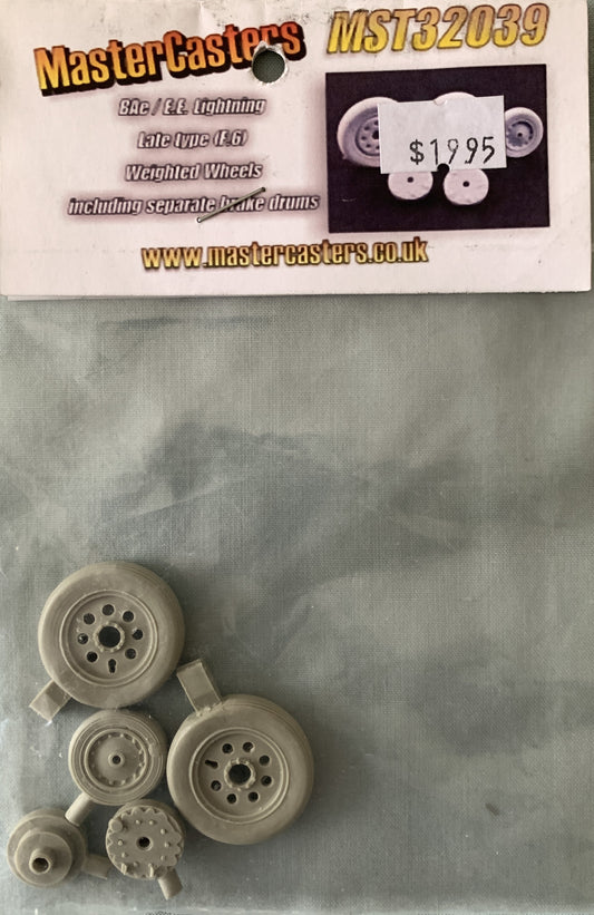 [63] Master Casters 1/32 E.E Lightning F.6 weighted wheels & brake drums