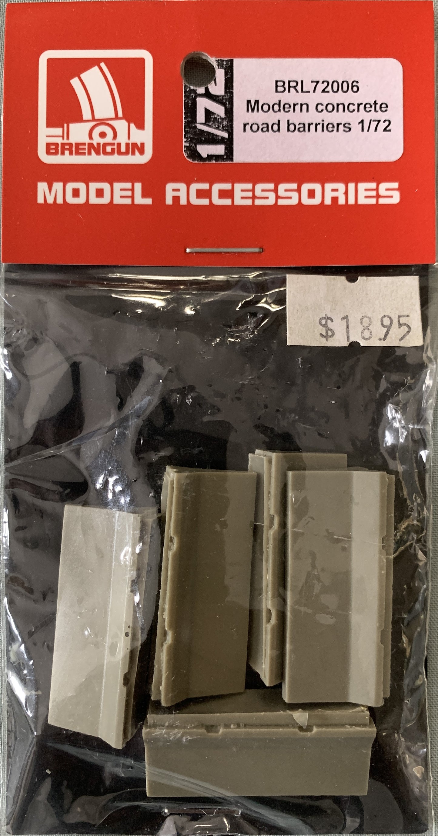 [52] Brengun 1/72 Modern Concrete Road Barriers