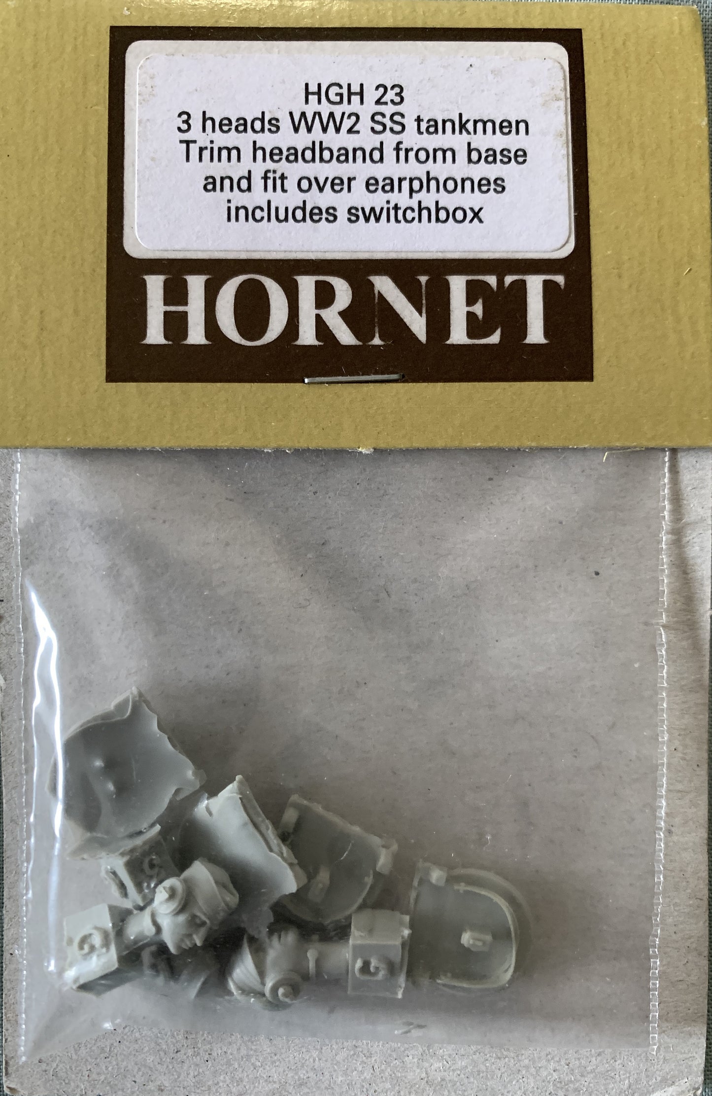 [66] Hornet 1/35 3 x Heads WW2 SS Tankmen
