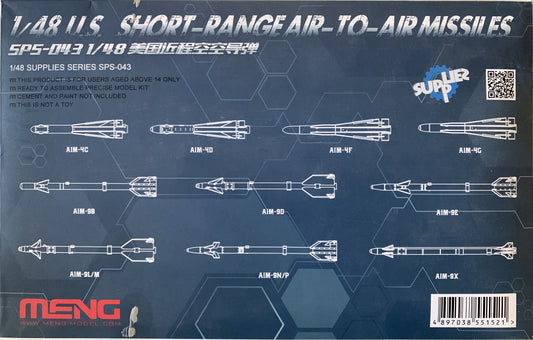 Meng 1/48 U.S Short Range Air to Air missles