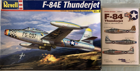 Revell 1/48 F-84E Thunderjet + Aftermarket decal sheet