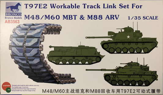 Bronco 1/35 T97E2 Workable Track Link set (M48/M60 MBT & M88 ARV)