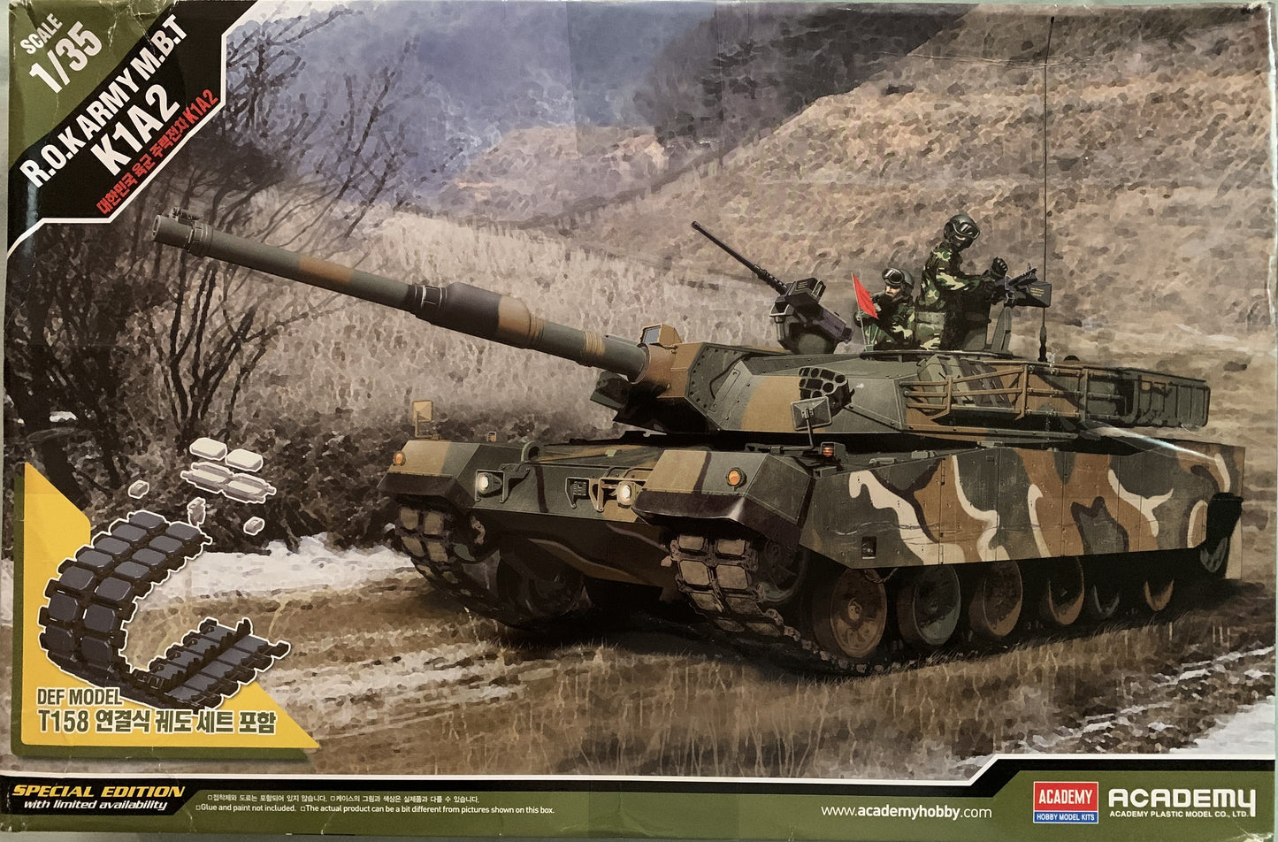 Academy 1/35 ROK Army K1A2 Main Battle Tank