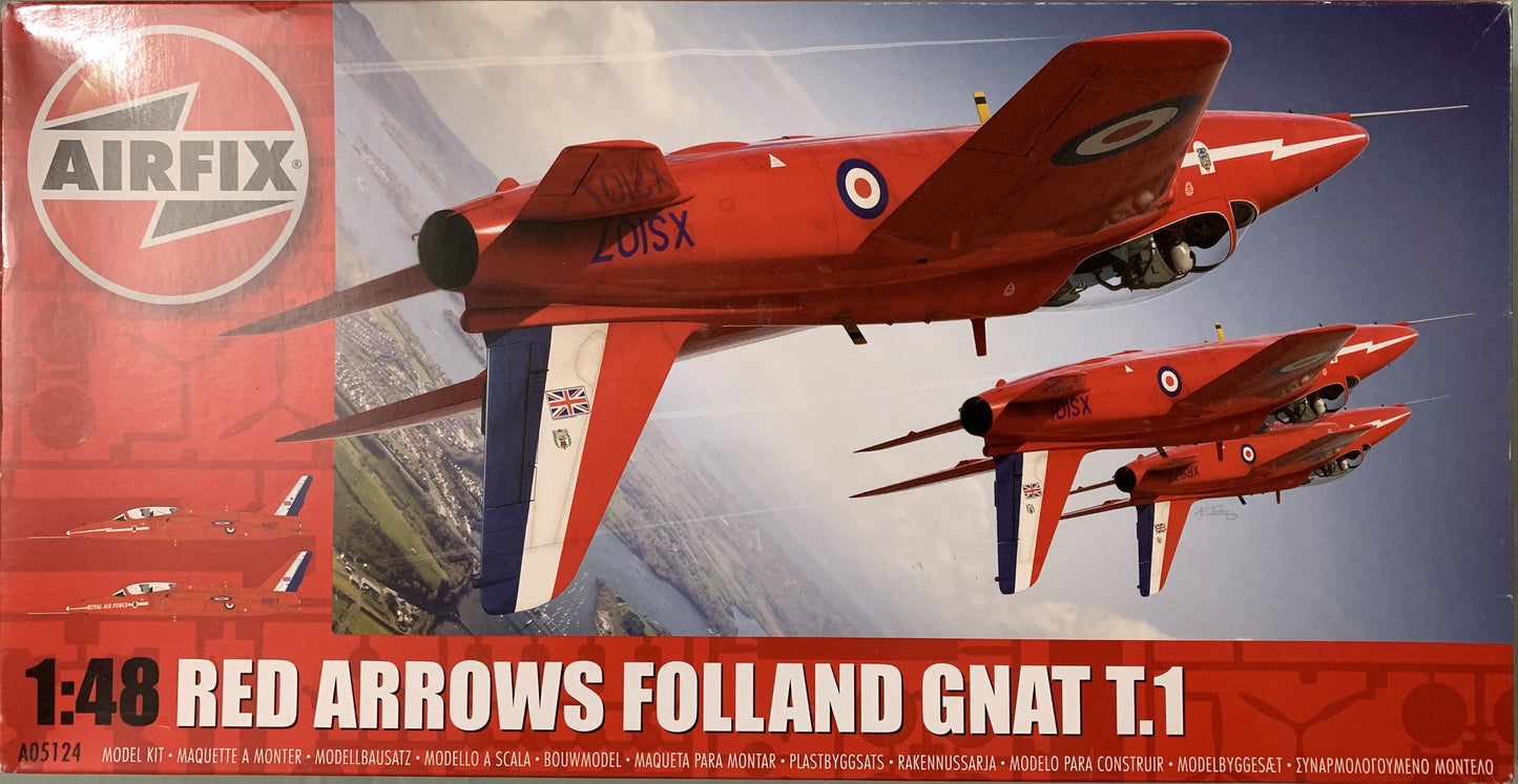 Airfix 1/48 Red Arrows Folland Gnat T.1