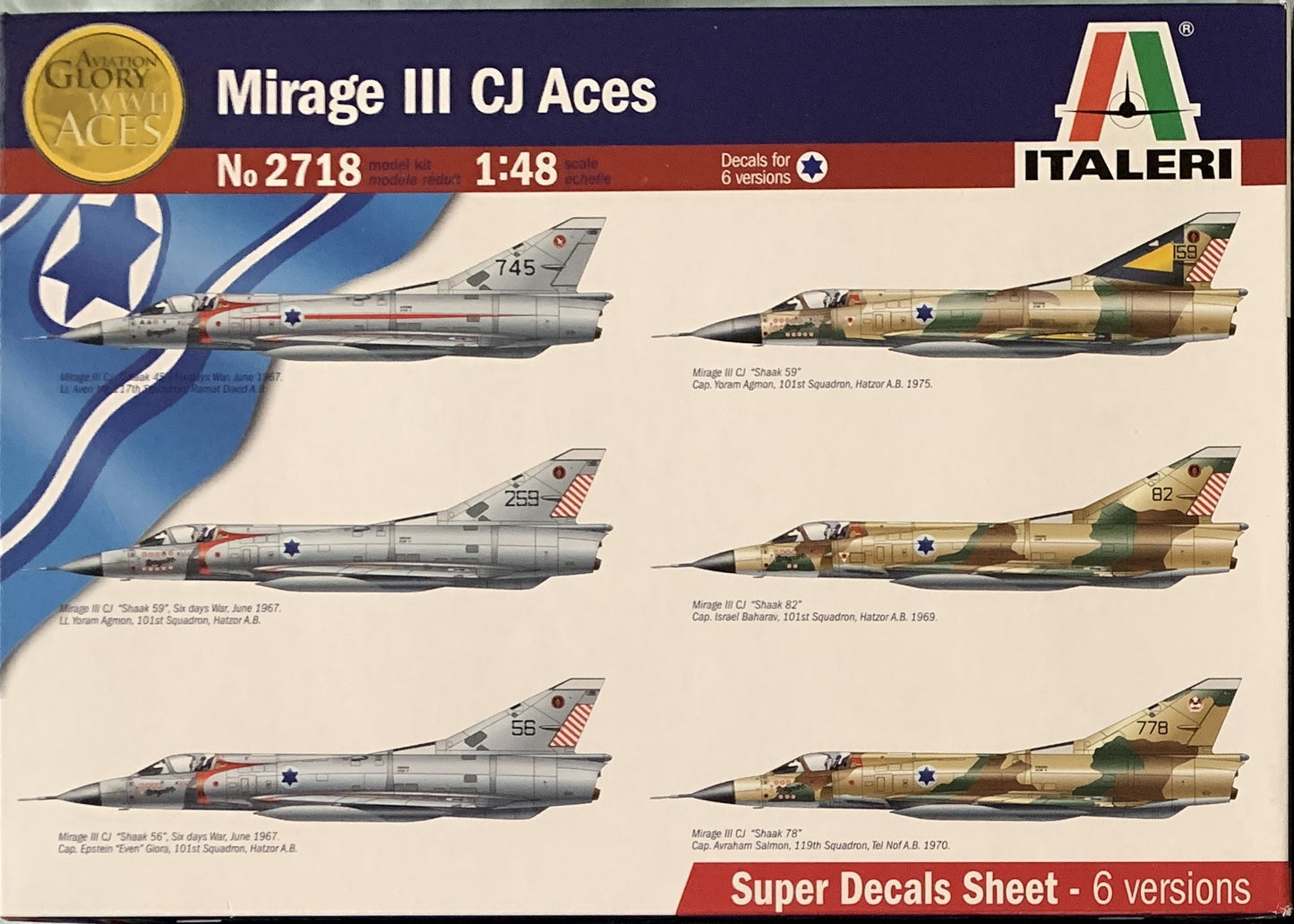 Italeri 1/48 Mirage IIICJ Aces