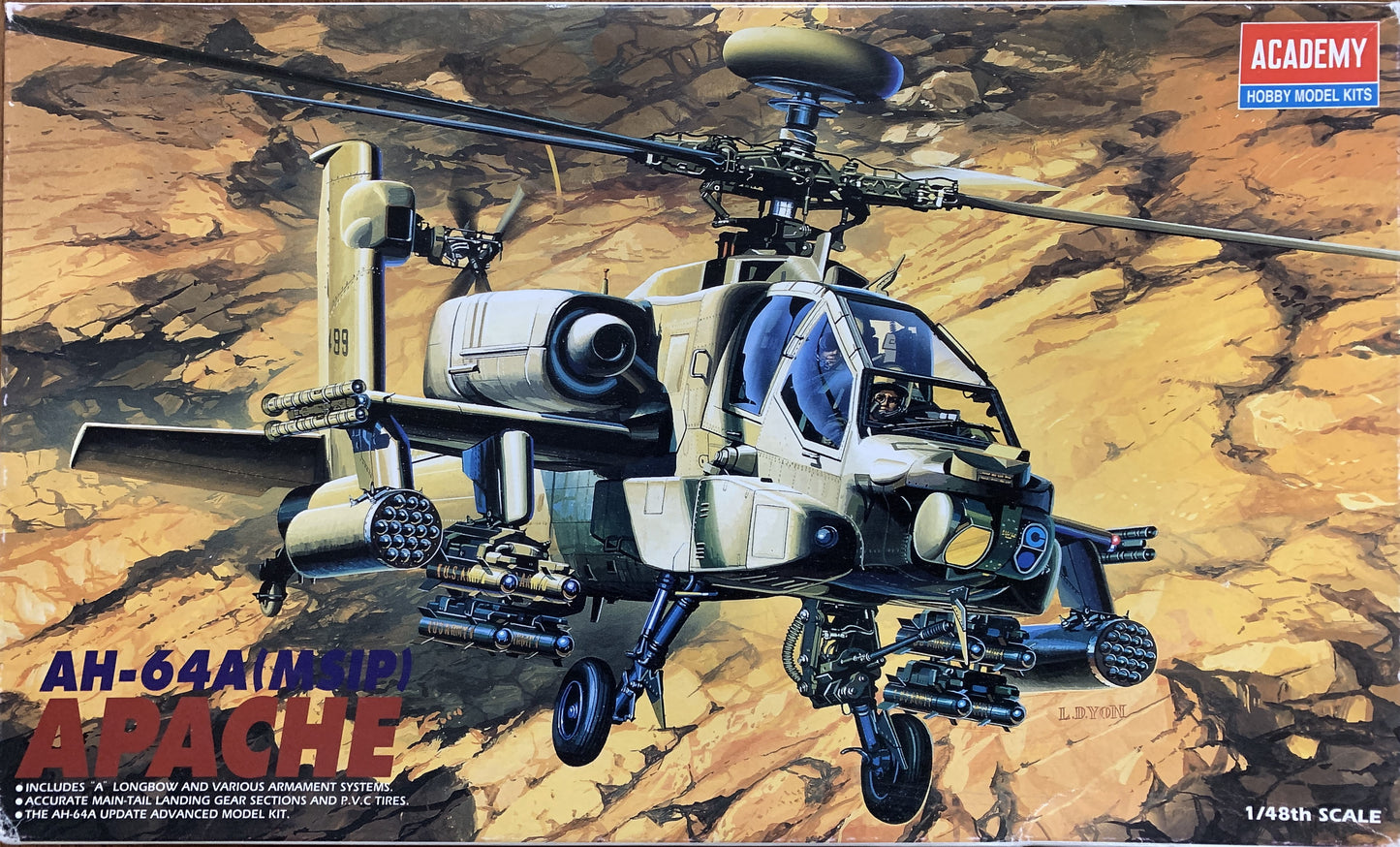 Academy 1/48 AH-64A (MSIP) Apache