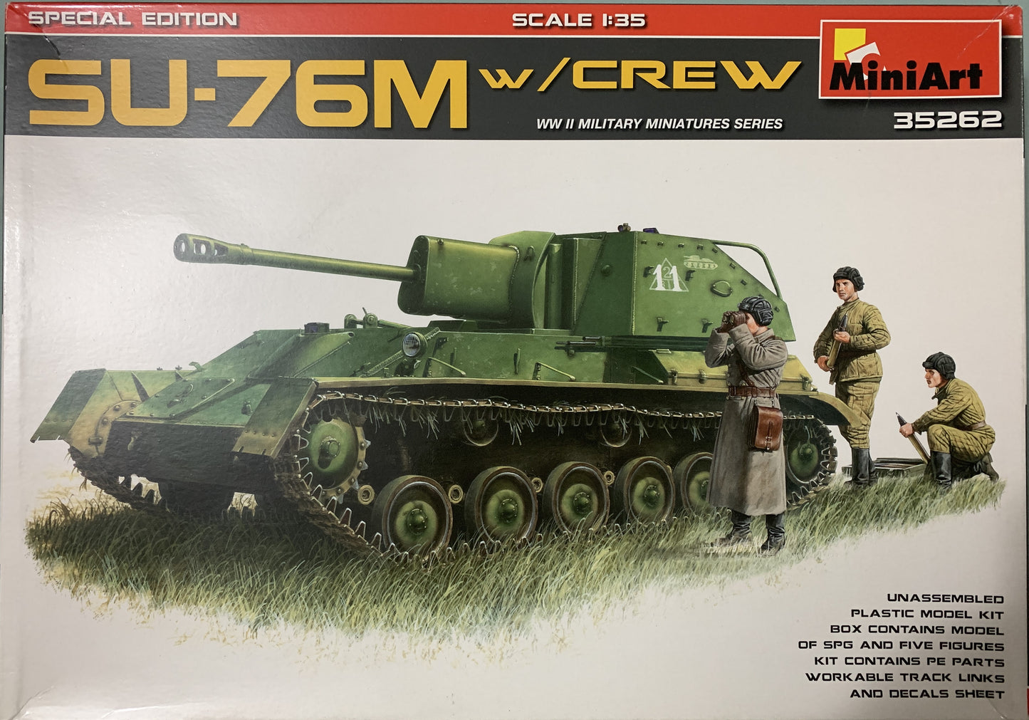 Mini Art 1/35 SU-76M with crew