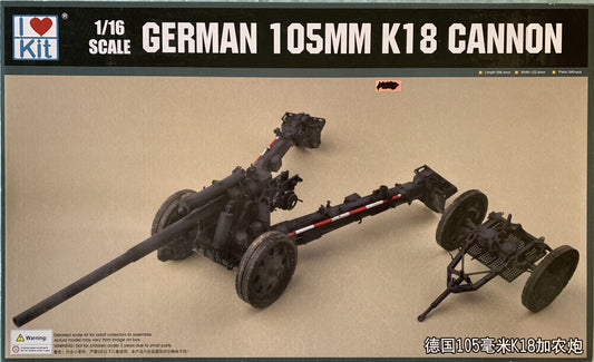 I Luv Kit 1/16 German 105mm K18 Cannon