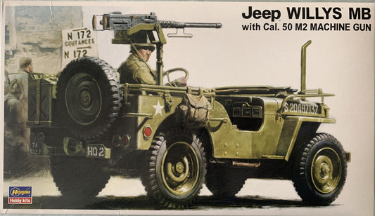 Hasegawa 1/24 Jeep Willys MB w/Cal .50 Machine Gun