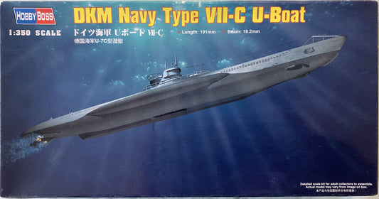 Hobby Boss 1/350 DKM Navy Type VII-C U-Boat