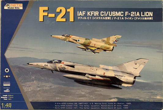 Kinetic 1/48 IAI Kfir C1 / USMC F-21A Lion