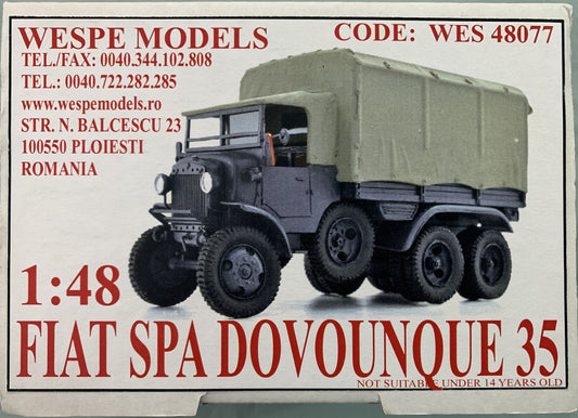 Wespe Models 1/48 FIAT Spa Dovounque 35