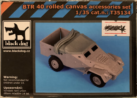 [53] Black Dog 1/35 BTR40 Rolled Canvas accessories set