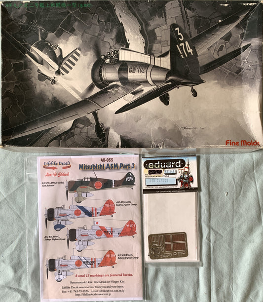 Fine Molds 1/48 Mitsubishi Navy Type 96 Carrier Fighter A5M2a (Claude) Late Version + extras