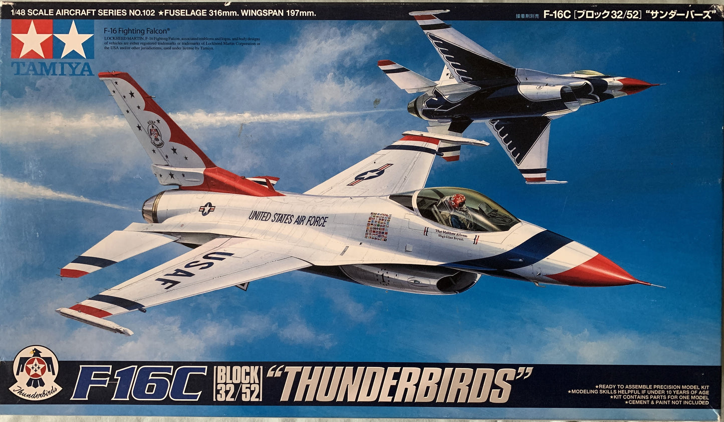 Tamiya 1/48 F-16C Block 32/52 Thunderbirds