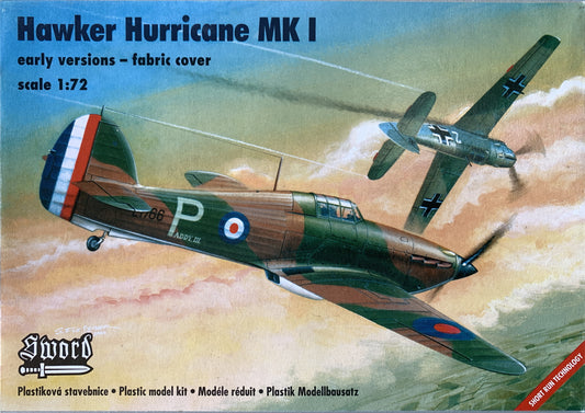 Sword 1/72 Hawker Hurricane Mk.I Early Versions - Fabric Cover