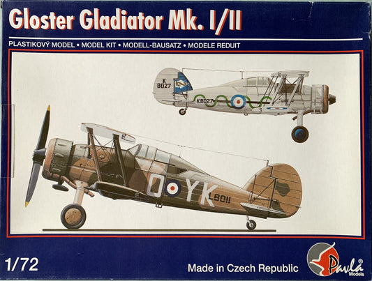 Pavla 1/72 Gloster Gladiator Mk.I/II