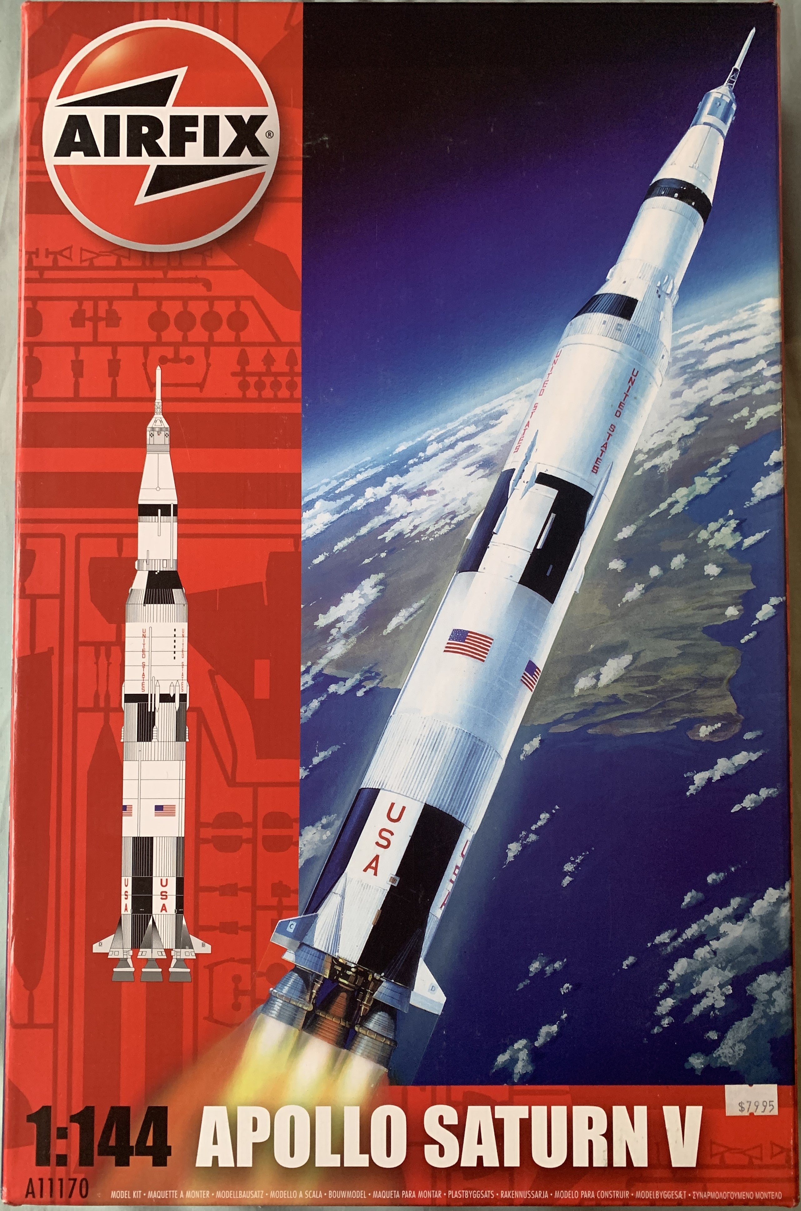 Oöppnad Airfix Apollo Saturn V Modellraket 1:144 | Köp på Oöppnad Airfix Apollo Saturn V Modellraket 1:144 | Köp på