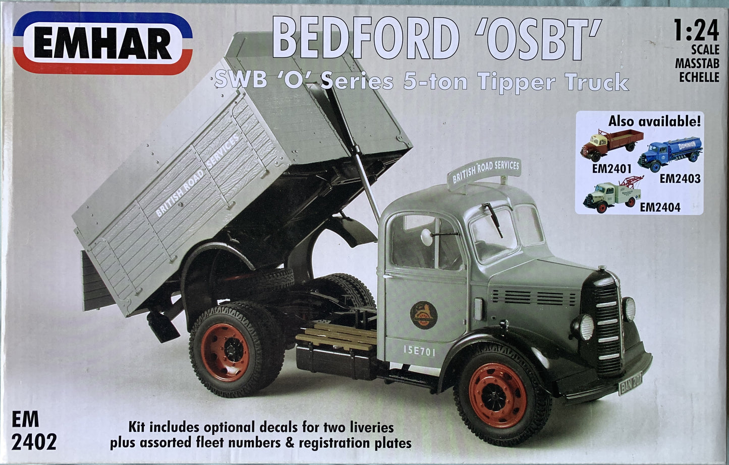 Emhar 1/24 Bedford "OBST" 5 ton SWB Tipper Truck