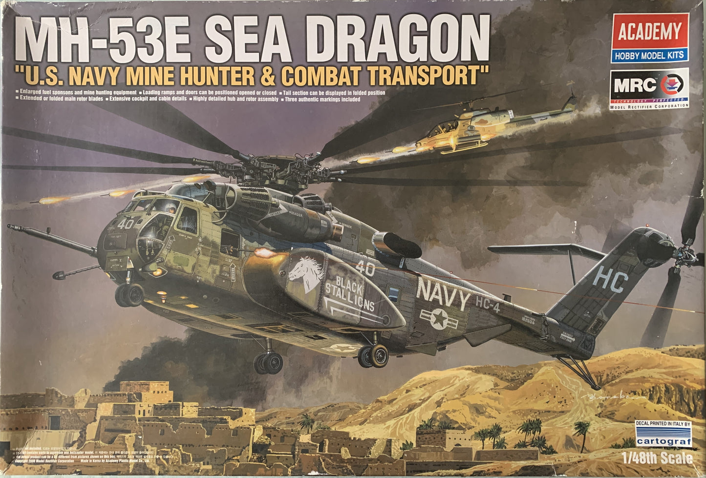 Academy 1/48 MH-53E Sea Dragon "U.S Navy Mine Hunter & Combat Transport"